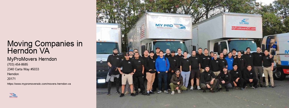 Moving Companies in Herndon VA